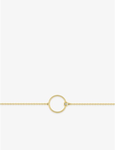 Bracelet rond or jaune 750‰...