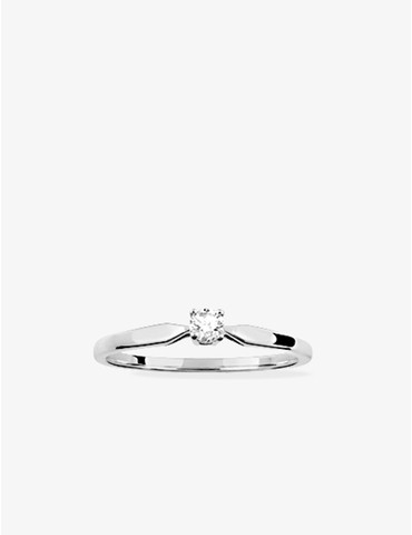 Solitaire or blanc 375‰ et...