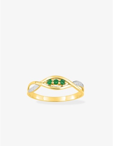 Bague or jaune 375‰,...
