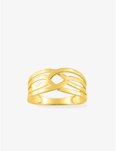 Bague fantaisie or jaune 375‰