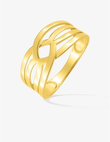 Bague fantaisie or jaune 375‰
