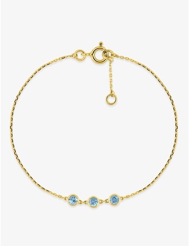 Bracelet or jaune 375‰ et 3...