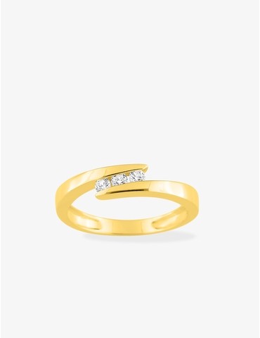 Bague or jaune 375‰ et...