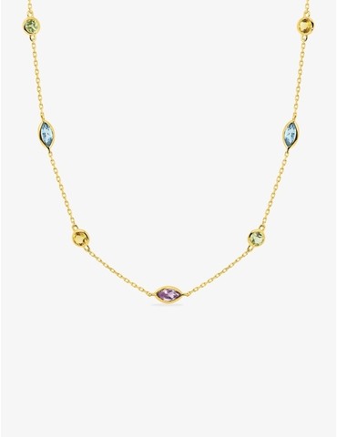 Collier or jaune 375‰,...