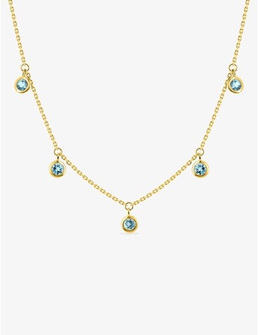 Collier en or jaune 375‰ et...