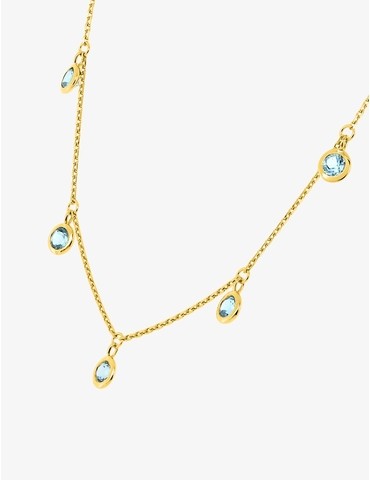 Collier en or jaune 375‰ et...