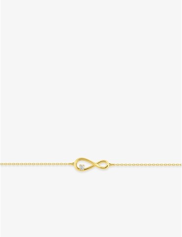 Bracelet motif infini en or...
