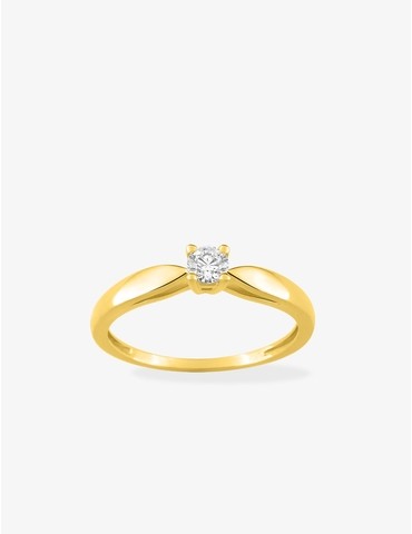 Bague diamant 0,16 ct en or...