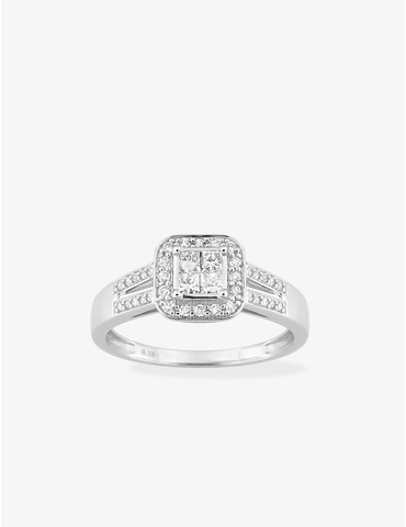 Bague multi-diamants 0,35...