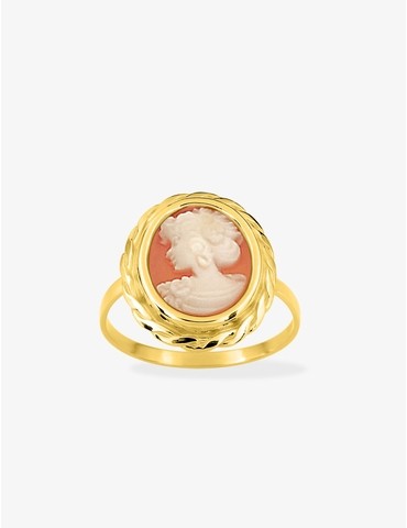 Bague en or jaune 375 ‰ et...