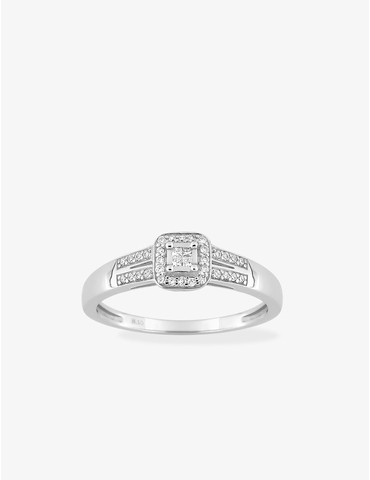 Bague en or blanc 750 ‰...