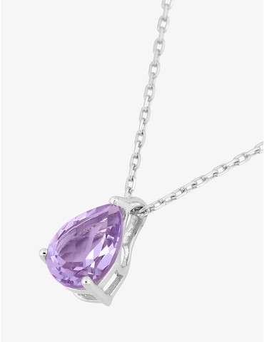 Collier en or blanc 375 ‰...