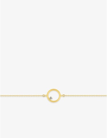 Bracelet en or jaune 375 ‰...