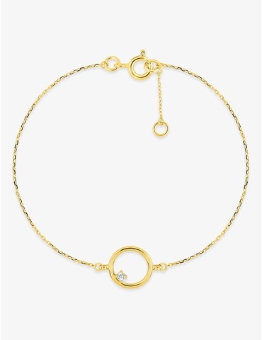 Bracelet en or jaune 375 ‰...