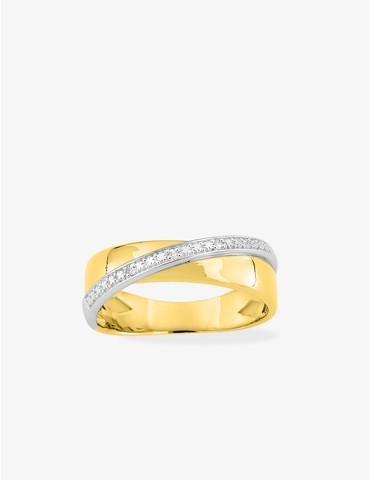 Bague en or jaune 375 ‰,...