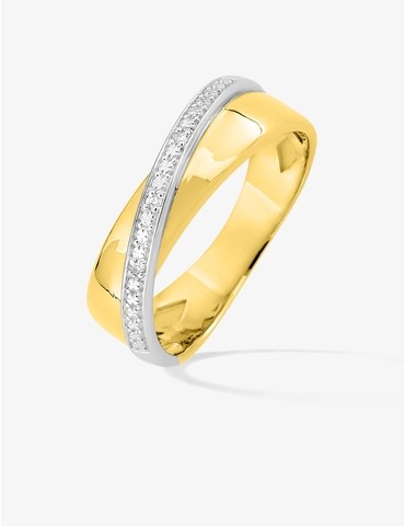 Bague en or jaune 375 ‰,...