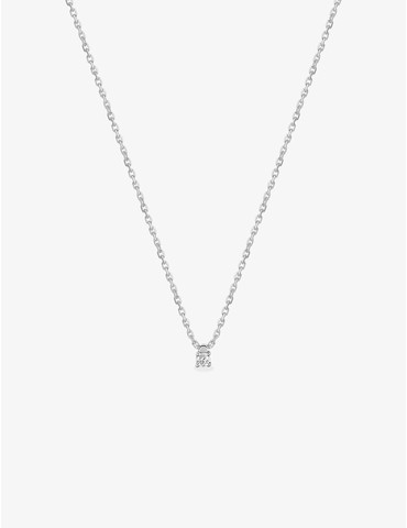 Collier en or blanc 375 ‰,...