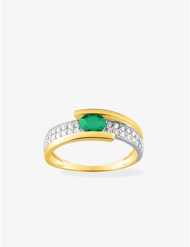 Bague en or jaune 750 ‰,...