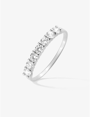 Bague en or blanc 375 ‰...