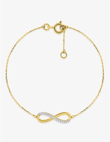 Bracelet motif infini en or...