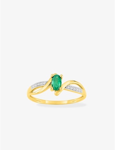 Bague en or jaune 375 ‰,...