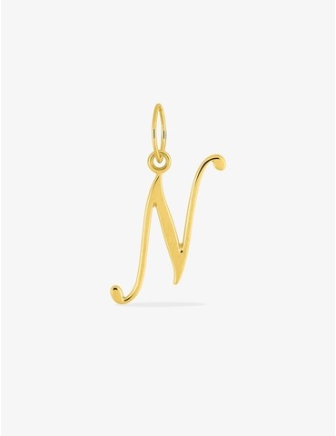 Pendentif lettre N en or...