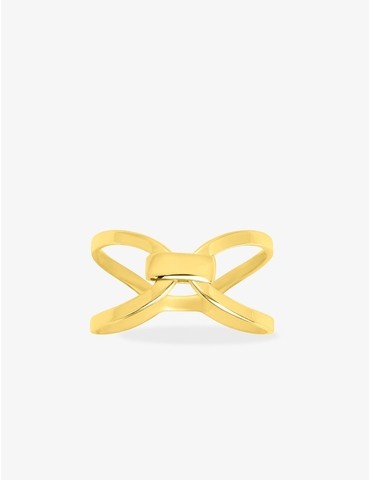 Bague en or jaune 750 ‰ nœud