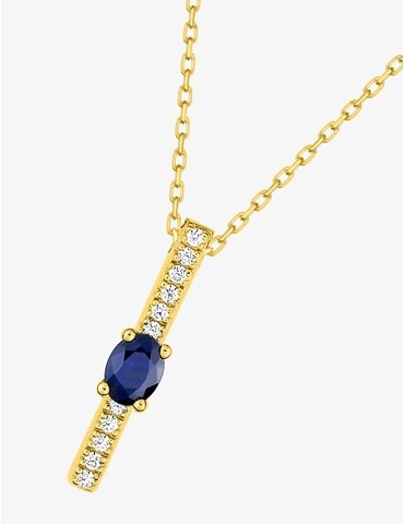 Collier or jaune 375 ‰,...