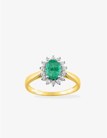 Bague en or jaune 375 ‰,...