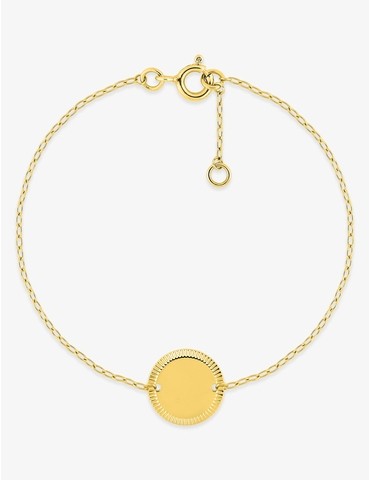 Bracelet or jaune 375 ‰ et...