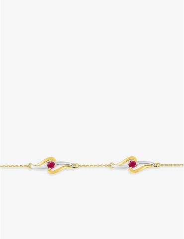 Bracelet or 375 ‰ jaune et...