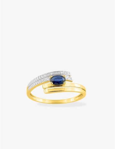 Bague en or jaune 750 ‰,...