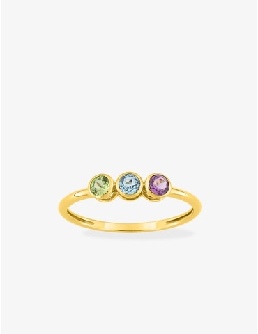 Bague trilogie en or jaune...