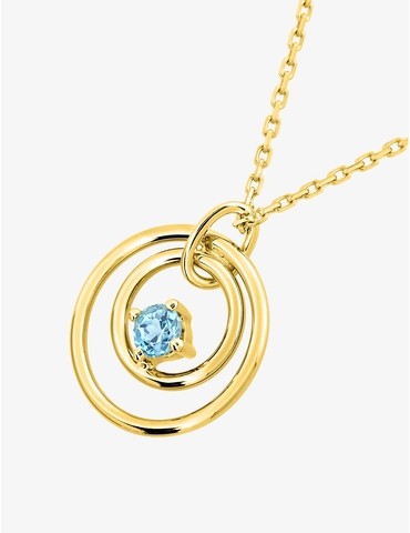 Collier en or jaune 375 ‰,...