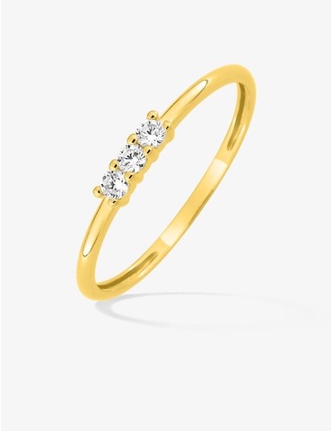 Bague or 750 ‰ jaune avec...