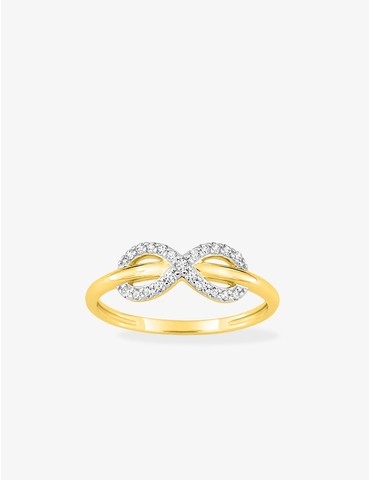Bague or 375 ‰ jaune et...