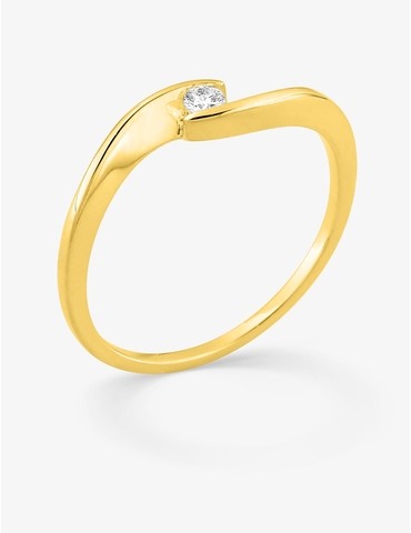 Bague solitaire diamant...
