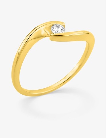 Bague solitaire diamant...