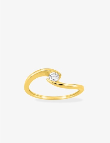 Bague solitaire diamant...
