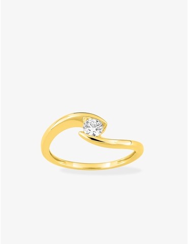 Bague solitaire diamant...