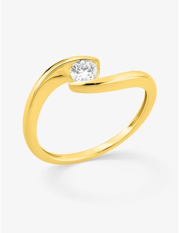 Bague solitaire diamant...
