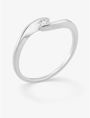 Bague solitaire diamant...