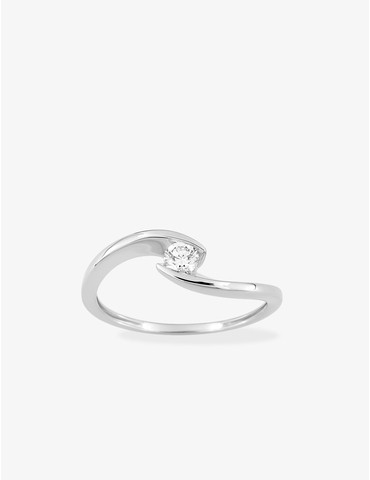 Bague solitaire diamant...