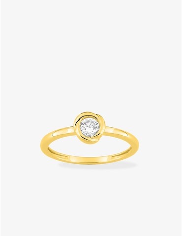 Bague solitaire diamant...