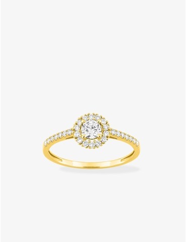 Bague diamants synthétiques...