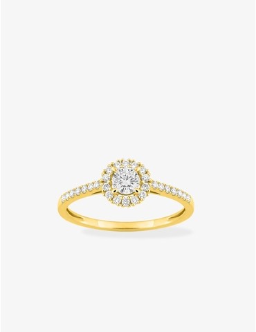 Bague diamants synthétiques...