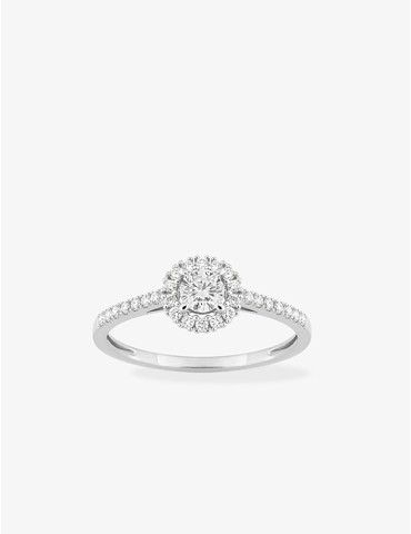 Bague diamants synthétiques...