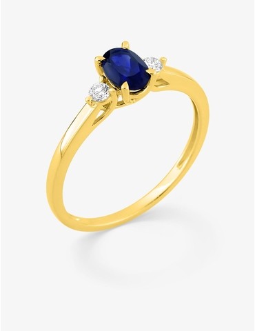 Bague saphir synthétique...
