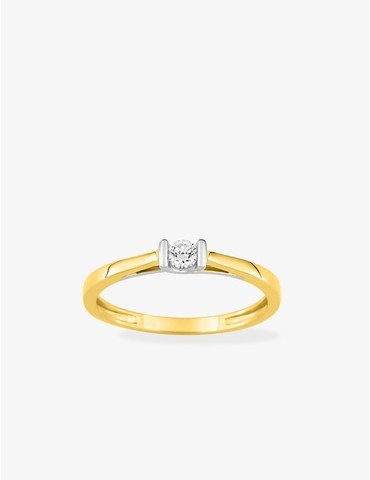 Bague solitaire diamant...