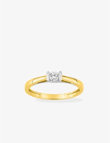 Bague solitaire diamant...